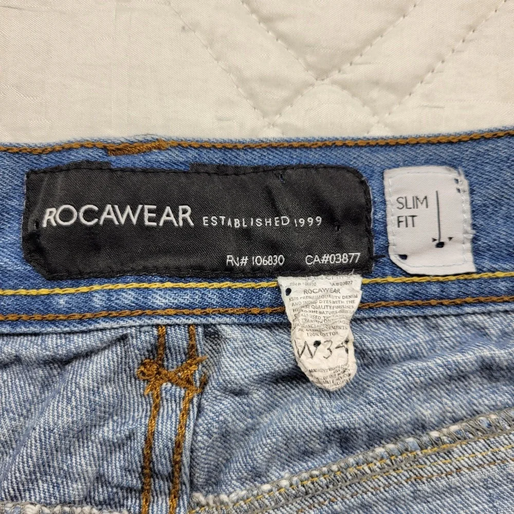 ROCAWEAR‎ Slim Fit well worn blue jeans size 34X30
